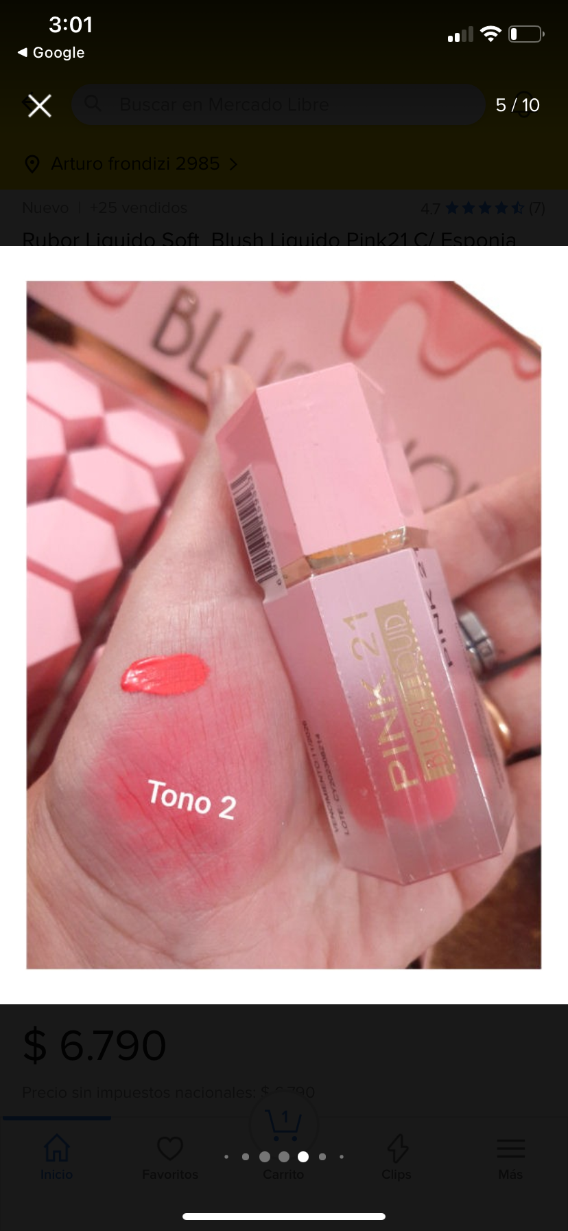 Rubor líquido Pink 21 💖